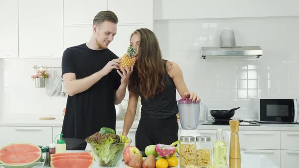 Man and woman food tasting alt