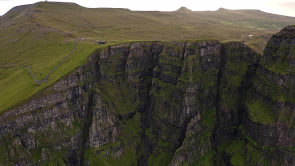 Drone From High Sea Cliff Beinisvord alt