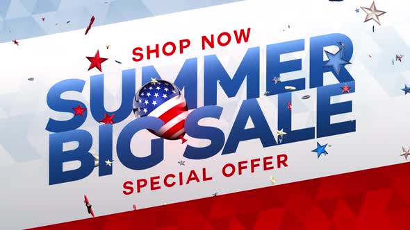 Summer Sale Shopping Special Offer Background 4K