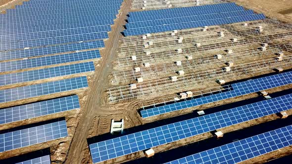 Solar Panels Installation in Ecological Power Plant Electrical Station alt