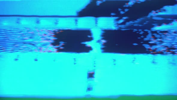 Glitches error from an old tape or old TV.