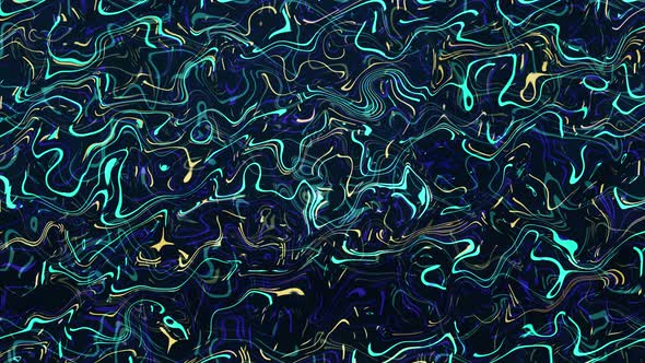 Colorful Liquid Wavy Abstraction