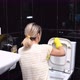 Woman in Yellow Rubber Gloves Cleans Toilet - VideoHive Item for Sale