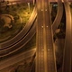 Aerial view shot of fast moving above interchange and multi junction road - VideoHive Item for Sale