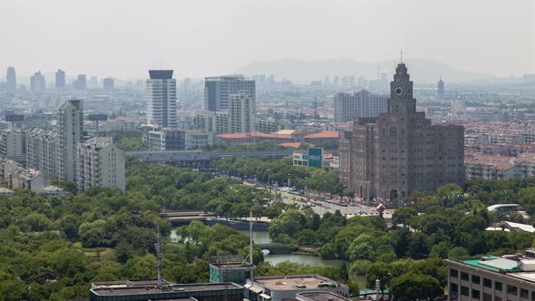 Suzhou City View in Jiangsu Province of East China Timelapse alt