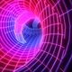 Retrofuturistic lowpoly neon tunnel - VideoHive Item for Sale