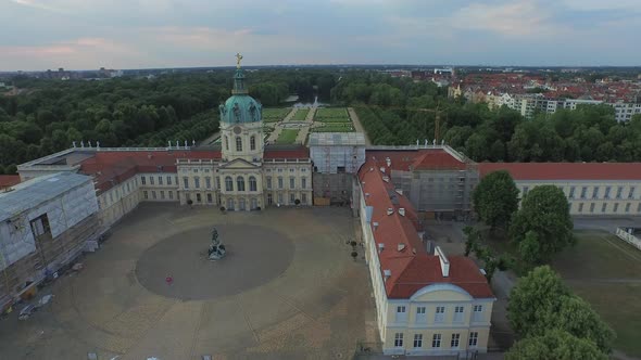 Aerial view of Charlottenburg Palace alt