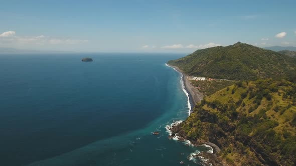 Tropical Landscape Sea Beach Mountains alt