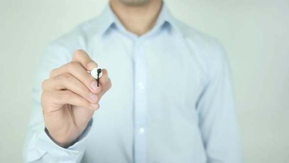 Bigger, Writing On Transparent Screen alt