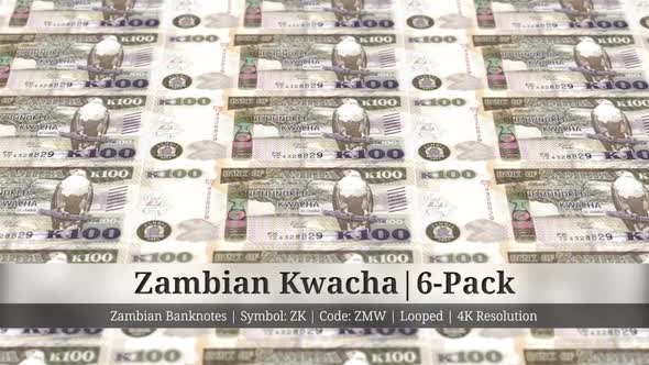 Zambian Kwacha | Zambia Currency - 6 Pack | 4K Resolution | Looped alt