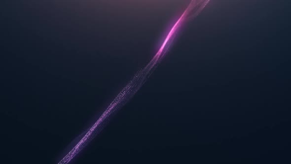 Colorful glow light wave particles background