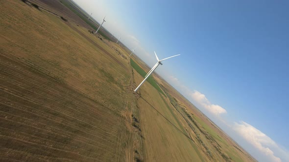 FPV Flight Among Wind Farms in the Field