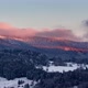 Winter Landscape Snow on the Hills Spruces and Trees Dusk the End of the Day FHD - VideoHive Item for Sale