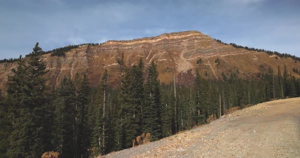 Walking gimbal video with Colorado mountain in background. alt