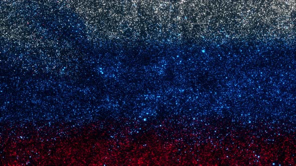 Slovenia Flag With Abstract Particles