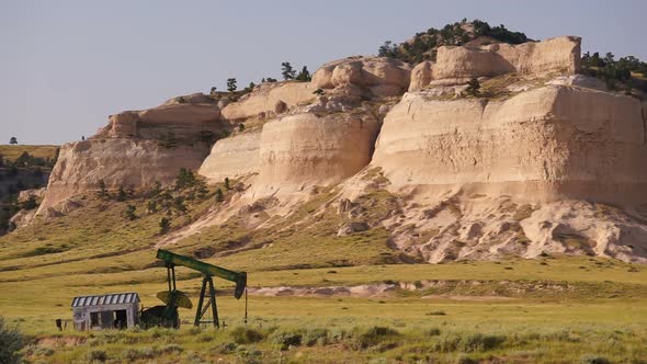 Wyoming Farm Oil Rig