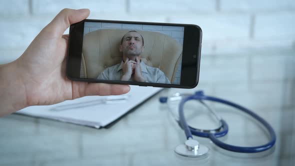 Treatment on video call.  alt