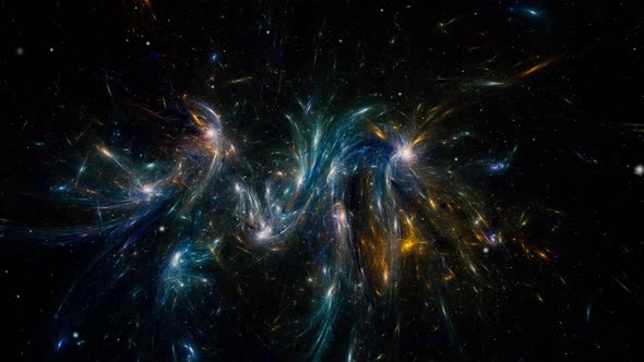 Flying Through Space. Starry outer space background texture alt