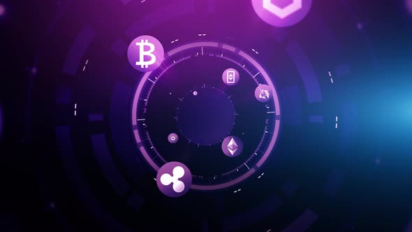 Cryptocurrency Background Animation alt