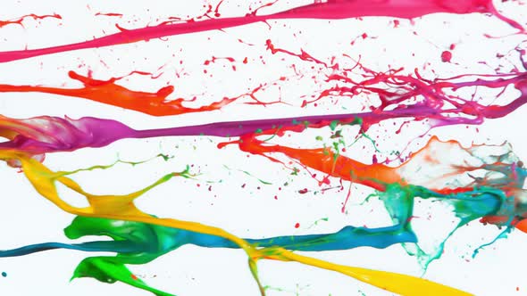 Super Slow Motion of Splashing Colors at 1000 Fps. alt