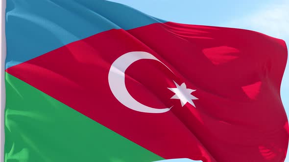 South_Azerbaijan Flag Looping Background