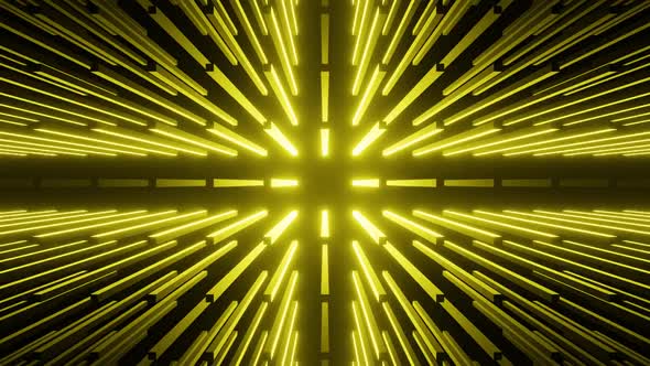 Yellow light glowing looped animation.