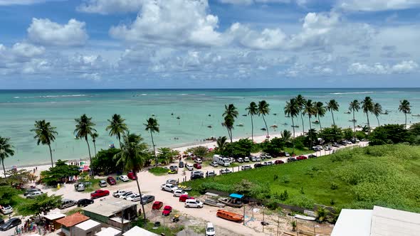 Northeast Brazil. Sao Miguel dos Milagres Beach at Alagoas Brazil. alt