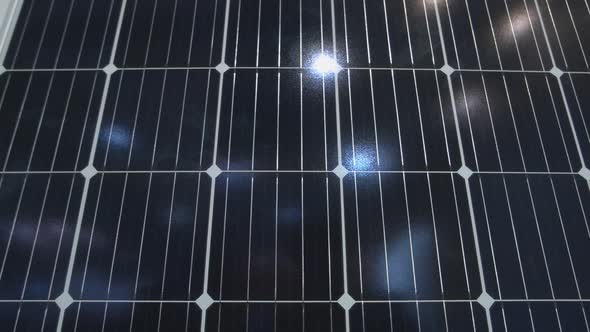 Large Shiny Solar Panel Installation Closeup View alt