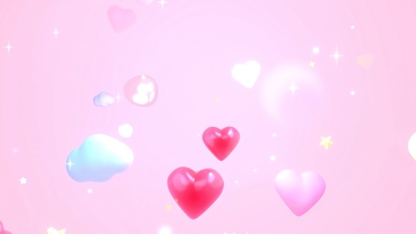 Cartoon Hearts Sky alt