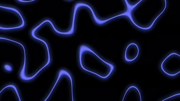 Abstract Background Blue Neon Lines