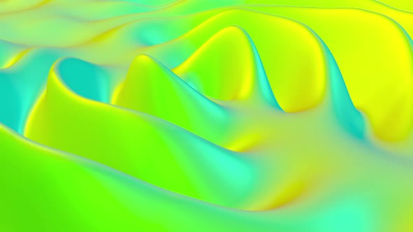 Green Wave Abstract Fluid Liquid Surface Flow Background Able to Loop Seamless alt