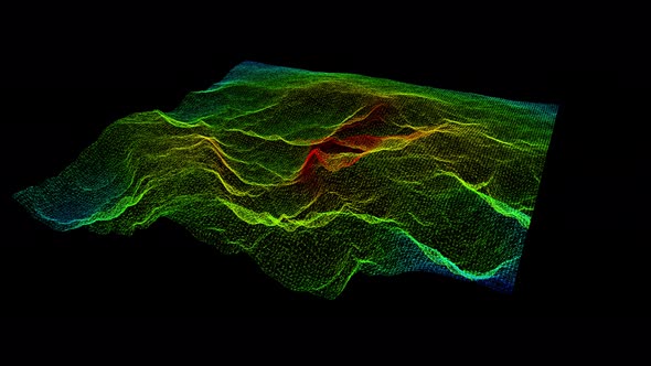 Futuristic Holographic Terrain Environment 01 alt