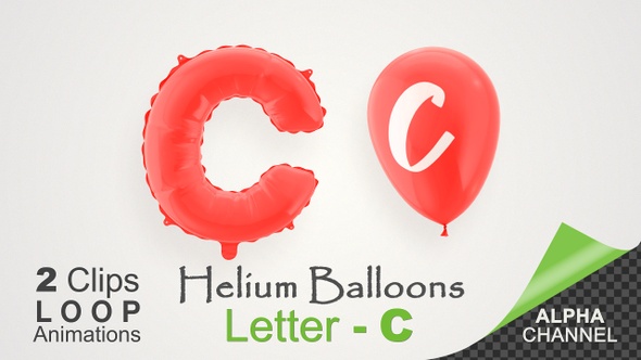 Balloons With Letter – C