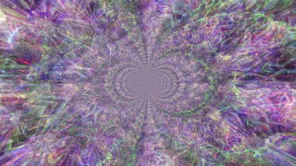 Abstract Fractal Psychedelic Background Loop