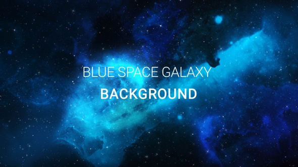 Blue Space Galaxy Universe