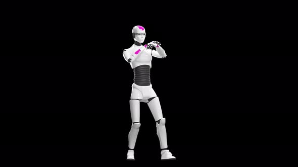 Cyborg Female Robot Dancing