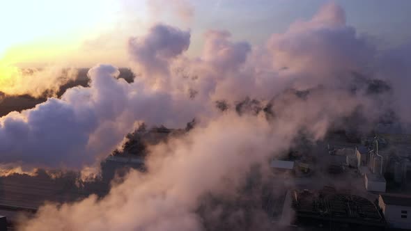 Lots of White Thick Smoke in the Sky of Imavere Estonia alt