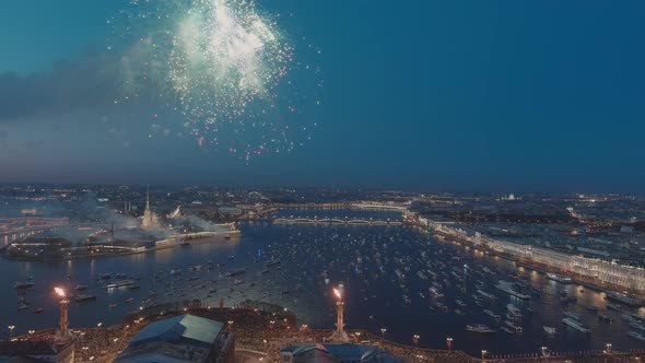 Festive Salute Over the Peter and Paul Fortress in a Significant Victory Day for the Country on May alt