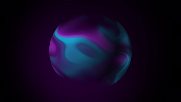 Animation of the rotation of the planet ball on isolated black background. alt