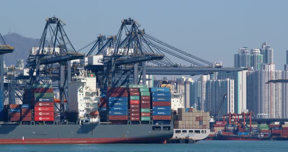 Kwai Tsing Container Terminals in Hong Kong alt