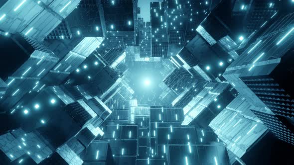 Abstract Laser Cube 01 4k  alt