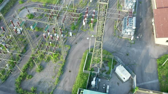 Electric Distribution Station Aerial View
