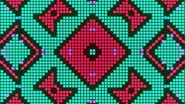 VJ Loop Animation of Pixel Mosaic Ver03