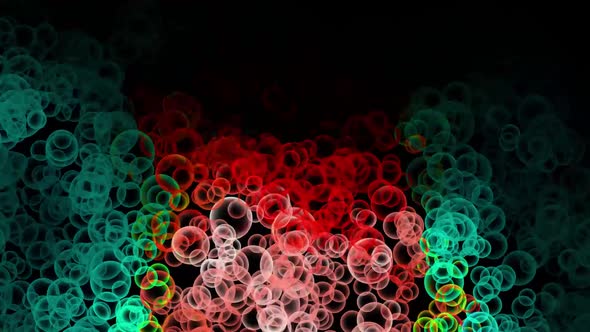 Glitter Vibrant Spheres Abstract Background Digital Rendering alt