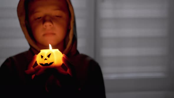 Silhouette of Boy in Hood alt