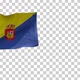 Gran Canaria Flag (Spain) on Flagpole with Alpha Channel - 4K - VideoHive Item for Sale