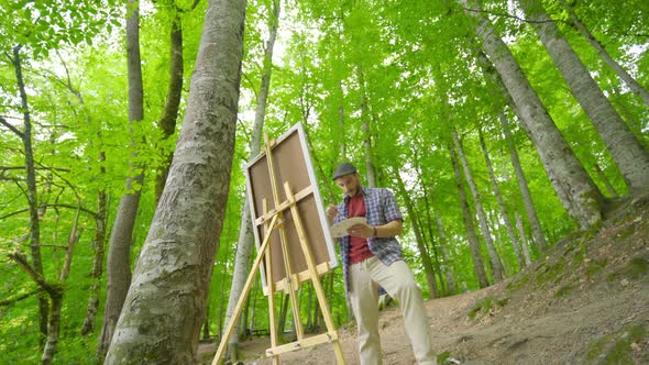 Drawing a picture on the canvas. alt