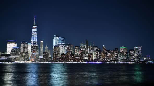 Timelapse of New York City Skyline. alt