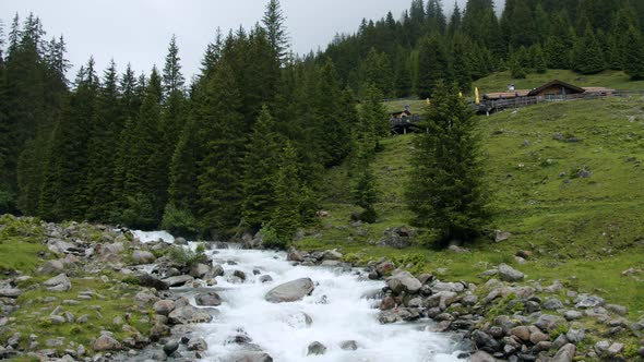Grawa Waterfall in Stubai Austria alt