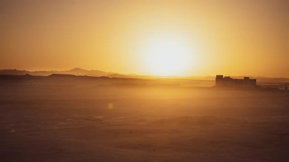 Sundown in Egypt Desert Timelapse Background alt